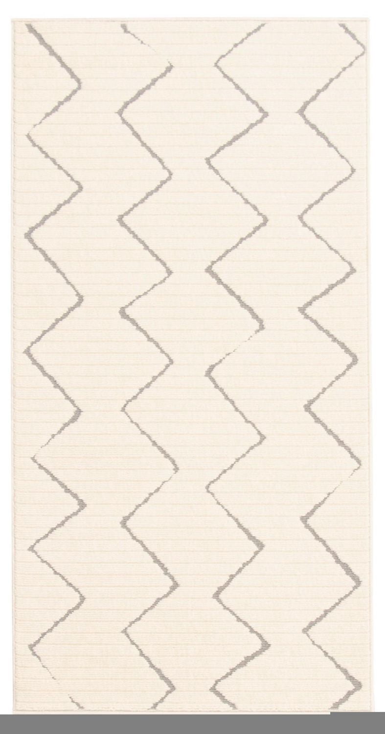 ECARPET Indoor/Outdoor for Balcony, Patio and Garden Raya Ivory Rug