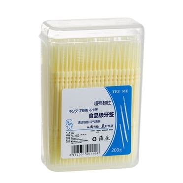 Offres Hebdomadaires! Cure-Dents en Soie Dentaire Gspmoly, 200 Pcs Cure-Dents à Double Tête, Cure-Dents en Plastique Jetables pour le Nettoyage des Dents, Brosses Interdentaires Soins Buccaux Cure-Dents en Soie Dentaire pour les Dents