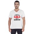 thumbnail image 1 of Inkmeso Mens Gradution Tee Shirt Proud Dad Of A Senior€ Graphic Print Tshirt For Daddy Gift, 1 of 7