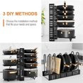 thumbnail image 3 of Pots and Pans Organizer Rack under Cabinet, 8-Tier Kitchen Cabinet Organizers and Storage, Adjustable Pot Racks, Pot Organizers inside Cabinet with 3 DIY Methods Baking Rock, 3 of 10
