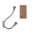 thumbnail image 2 of Classic Double Iron Wall Hook (Nickel) - Set of 2, 2 of 2