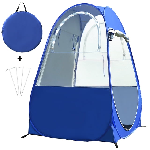 Graflsoa « Abri de Pêche d'Hiver Compact à Ouverture Instantanée avec Protection UV, Doubles Portes et Fenêtres à Haute Transparence pour Usage Extérieur »