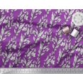 thumbnail image 2 of Soimoi Rayon Fabric Leaves & Floral Block Print Fabric by The Yard 56 Inch Wide, 2 of 3