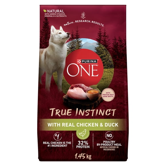 Purina ONE True Instinct Chicken & Duck, Dry Dog Food 1.45 kg
