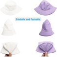 thumbnail image 3 of ORUYROP Bucket Hat for Women Men, Reversible Cotton Summer Sun Beach Fishing Cap Solid Color Style, 3 of 5