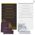 thumbnail image 3 of SGI Bedding 1000 TC Egyptian Cotton Bed Sheet Set - Full Size Sheets 1000 Count Sheets for Full Size Bed - Soft, Durable Sheets Cotton Sheets in 1000 TC 18" Deep Plum, 3 of 6