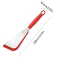 thumbnail image 2 of 1PC Kitchen Utensils Set Stainless Steel Fish Frying Spatula Silicone Fish Frying Spatula Leakage Spatula Stainless Steel Butterfly Spatula Kitchen Steak Spatula Fan Pan Frying Spatula Black, 2 of 3