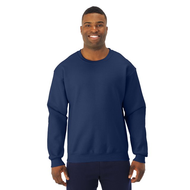 Jerzees Chandail Molletonné Ras du Cou NuBlend Super Sweats pour Hommes, P, J Bleu Marine