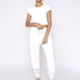 thumbnail image 2 of Yuyuzo Ensemble 2 Pcs pour Femme Survêtement Décontracté T-Shirt Court à Manches Courtes Col Ras du Cou Pantalon Jogger Ensembles de Sport, 2 of 7