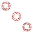 thumbnail image 4 of Ruiboury Lightweight And Easy To Install - Smooth Operation Chain Ring For Bicycles Bicycles Crank Bike Chain 50T red 3Set, 4 of 6