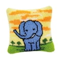 thumbnail image 1 of Abbracc DIY Latch Hook Throw Pillow for Embroidery Carpet Elephant, 1 of 9
