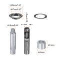 thumbnail image 2 of Unique Bargains Kit d'Outils à Œillets 20 Pcs 17mm avec Trou et Perçage, Outils de Réglage à Œillets, Noir, 2 of 6