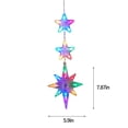thumbnail image 3 of Uheoun Outdoor Lights Christmas Window Lights Decorations, Battery Powered Christmas Window Hanging Lighted LED Sucker Lamp For Xmas Tree Fireplace Window Indoor Outdoor Decor, 3 of 6