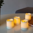 thumbnail image 4 of Mainstays Ivory Unscented Flameless LED Votive Candles, 12 pack, 4 of 6