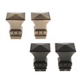 thumbnail image 4 of 2 Pcs Embouts de Tringle à Rideaux Tête de Tringle pour Tige de Ø 28 mm Tour Carrée#Noir, 4 of 9
