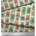 thumbnail image 3 of Soimoi Rayon Fabric Woodgrain Texture & Cartoon Machine Hardware Print Fabric by Yard 42 Inch Wide, 3 of 3