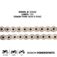 thumbnail image 5 of Niche 520 Drive Chain 122 Links Non O-Ring with Master Link Motorcycle 519-CDC2323H, 5 of 5