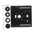 thumbnail image 2 of GROWTH TANK Plaque d'Insertion pour Table de Défonceuse Accessoire Planche à Rabat 9.6x9.4 Pouces Résistant à l'Usure pour Bancs de Menuiserie Alliage d'Aluminium Noir, 2 of 9