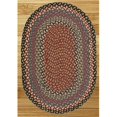 thumbnail image 1 of Capitol Earth Rugs 03-043 Burgundy-Blue-Gray Jute Braided Rug, 1 of 3