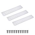 thumbnail image 1 of Uxcell 20 x 4" Rectangle Ventilation Grille 3Pcs Aluminum Air Vent Cover Silver, 1 of 7
