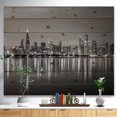 thumbnail image 2 of Design Art - Ligne d'Horizon de Chicago la Nuit Noir et Blanc, 2 of 5