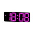 thumbnail image 1 of GUOOL Horloge Murale Numérique Calendrier Répétition Table Horloge de Bureau Électronique Alarme LED Rose Rose Rouge, 1 of 9