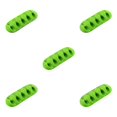 thumbnail image 3 of braveheart Silicone Cable Winder Desktop Management Clip Cable Holders Cable Organizer Good green 5Set, 3 of 6