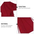 thumbnail image 3 of KAKOWELY Tablier de Barbier Style Kimono Robe de Client Réglable Salon de Coiffure Barber Dressing Smock44.09"X26.38"X18.7 Pouces, 3 of 5