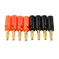 thumbnail image 4 of High Quality 4mm Banana Plug Male Connector Gold Audio Speaker Wire Cables, 4 of 11