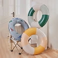 thumbnail image 2 of Noehoiugi Inner Tubes For Pool - Durable Floats For Kids, Handprinted Classic Striped Design Beach Float, Soft Comfort Seaming, Packable Floats For Travel, Dark Green, 7.69 Inch, 2 of 7