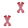 thumbnail image 2 of Maytalsory Bas Épais et Confortables en Polyester Faciles à Assortir Rouge et Blanc 2Set, 2 of 6