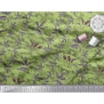 thumbnail image 2 of Soimoi Polyester Georgette Fabric Leaves Print Sewing Fabric Yard 52 Inch Wide, 2 of 3