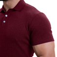 thumbnail image 4 of FNFYFH Clearance Chemises de Golf pour Hommes Col Manches Courtes T-Shirts Été Col Rabattu Blouses Vin,S, 4 of 8
