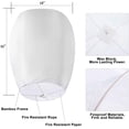 thumbnail image 3 of Biodegradable Chinese Lanterns 20 Pack, Eco-Friendly Wishing Lantern, 3 of 7