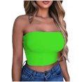 thumbnail image 1 of Tube Tops, Womens Solid Color Sports Summer Fashion Casual Tube Tops, 1 of 5