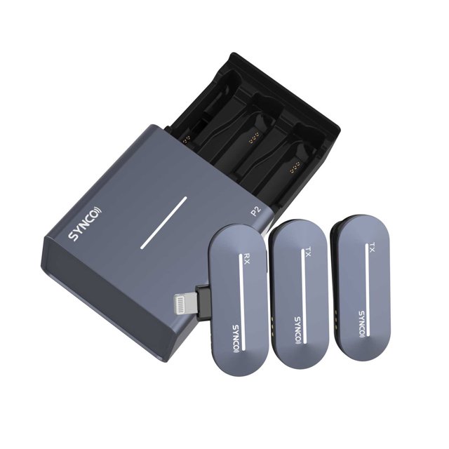 SYNCO P2L 1-Trigger-2 Système de Microphone Sans Fil 2,4G avec 2 *