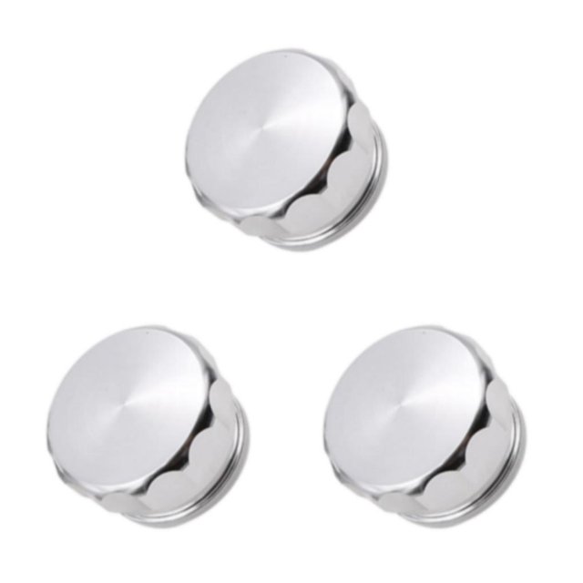 Thinsony Easy To Install Welding Cover Durable And Aesthetic Materials Fuels Tank Cap silver HJG01-25.4mm 3Set
