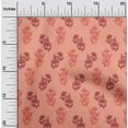 thumbnail image 1 of oneOone Silk Tabby Peach Fabric Floral Block Craft Projects Decor Fabric Printed By The Yard 42 Inch Wide, 1 of 1