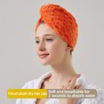 thumbnail image 3 of Bonnet de Douche de Luxe pour Femmes Réutilisable et Imperméable, Bonnet en Velours pour Cheveux Secs, Bonnet de Shampooing et de Douche pour Femmes, Bonnet pour Cheveux Secs à Double Couche en Velours Corail, 3 of 4