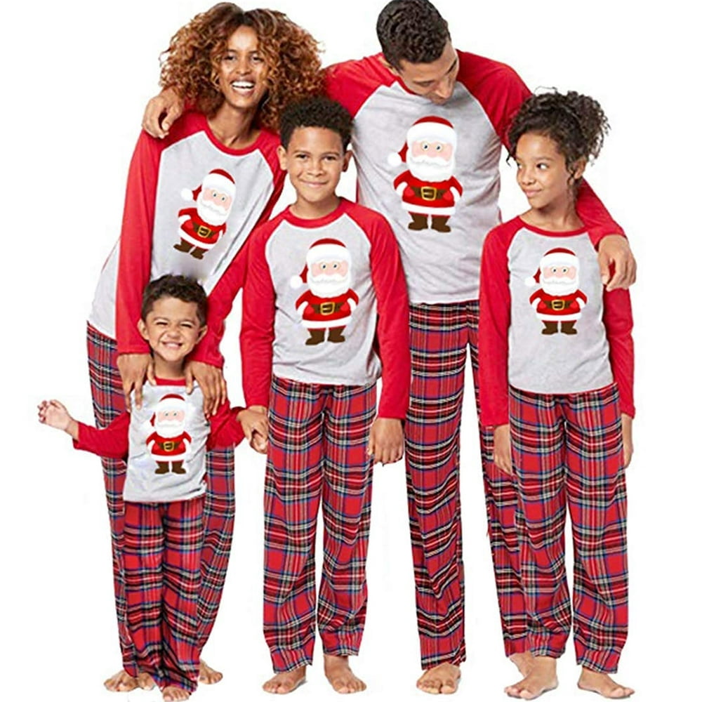 Christmas Family Matching Pyjamas Pajamas Set  Santa Sleepwear Nightwear