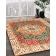 thumbnail image 2 of Ahgly Company Indoor Square Abstract Red Oriental Area Rugs, 5' Square, 2 of 6