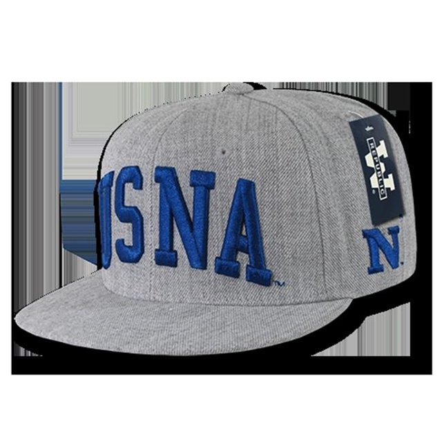 W Republic Game Day Fitted USNA- Heather Grey - Size 6.88