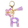 thumbnail image 1 of TopLLC Tools&Home Improvement Initial Letter Keychains For Women Tassel Purple Cute Car Keychain For Wallet Backpack Bag A chopper, 1 of 4