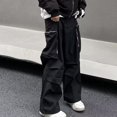 thumbnail image 4 of LOVZFMLL Combinaison pour Femme, Combinaison Ample à Épaules Dénudées à Manches Courtes de Couleur Unie Noire, m, 4 of 7
