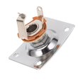 thumbnail image 1 of Guitar Output Jack Plate Square Shape Guitar Jack Socket Plate Metal Electric Guitar Hardware For Guitar And Bass, 1 of 8