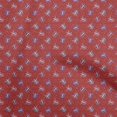 thumbnail image 1 of oneOone Cotton Cambric Red Fabric Tortoise Craft Projects Decor Fabric Printed By The Yard 42 Inch Wide, 1 of 5