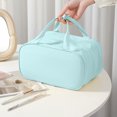 thumbnail image 4 of Bwiyojiz Storage & Organization Cloth Large-capacity Portable Cosmetic Bag with Three-layer Partitions for, Green, Home Gifts, 4 of 6