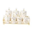 thumbnail image 3 of GROWTH TANK Divided Dried Fruit Dish Multi Use Food Storage Jars for Cheese Fruits Beans White, 3 of 9
