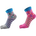 thumbnail image 4 of Chaussettes à Bout en Coton pour Femmes, Décontractées, Colorées, à Rayures, à Cinq Doigts, Lot de 7, 4 of 7