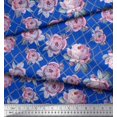 thumbnail image 3 of Soimoi Poly Georgette Fabric Geometric,Leaves & Rose Floral Print Sewing Fabric Yard 52 Inch Wide, 3 of 3